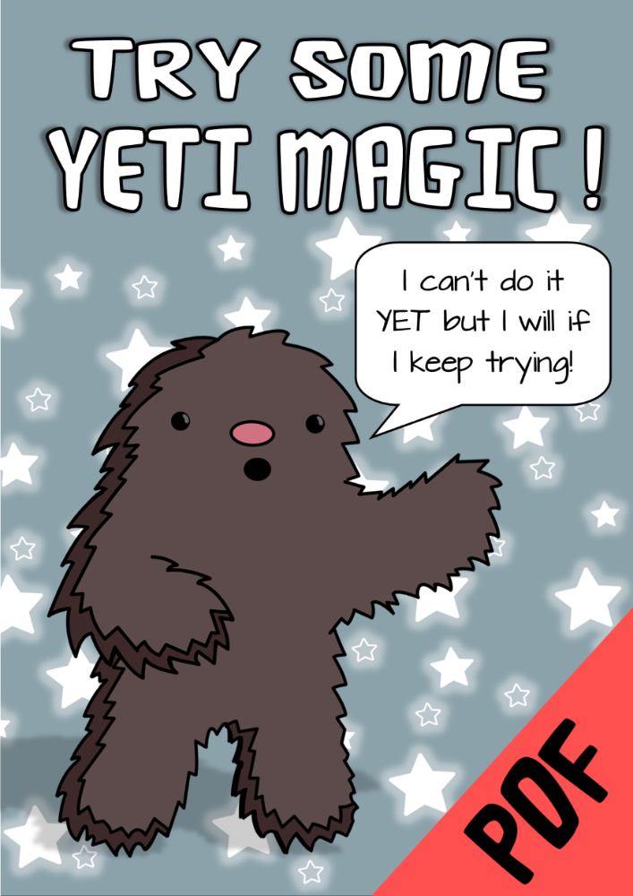 Try Some Yeti Magic Poster (A4 Download)