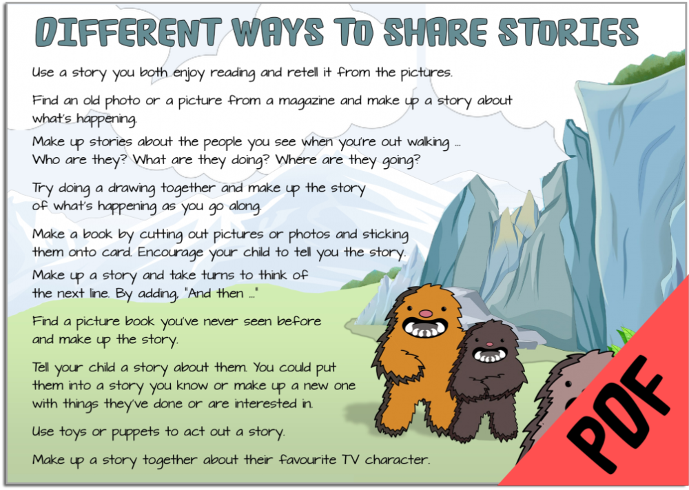 Different Ways to Share a Story Resource